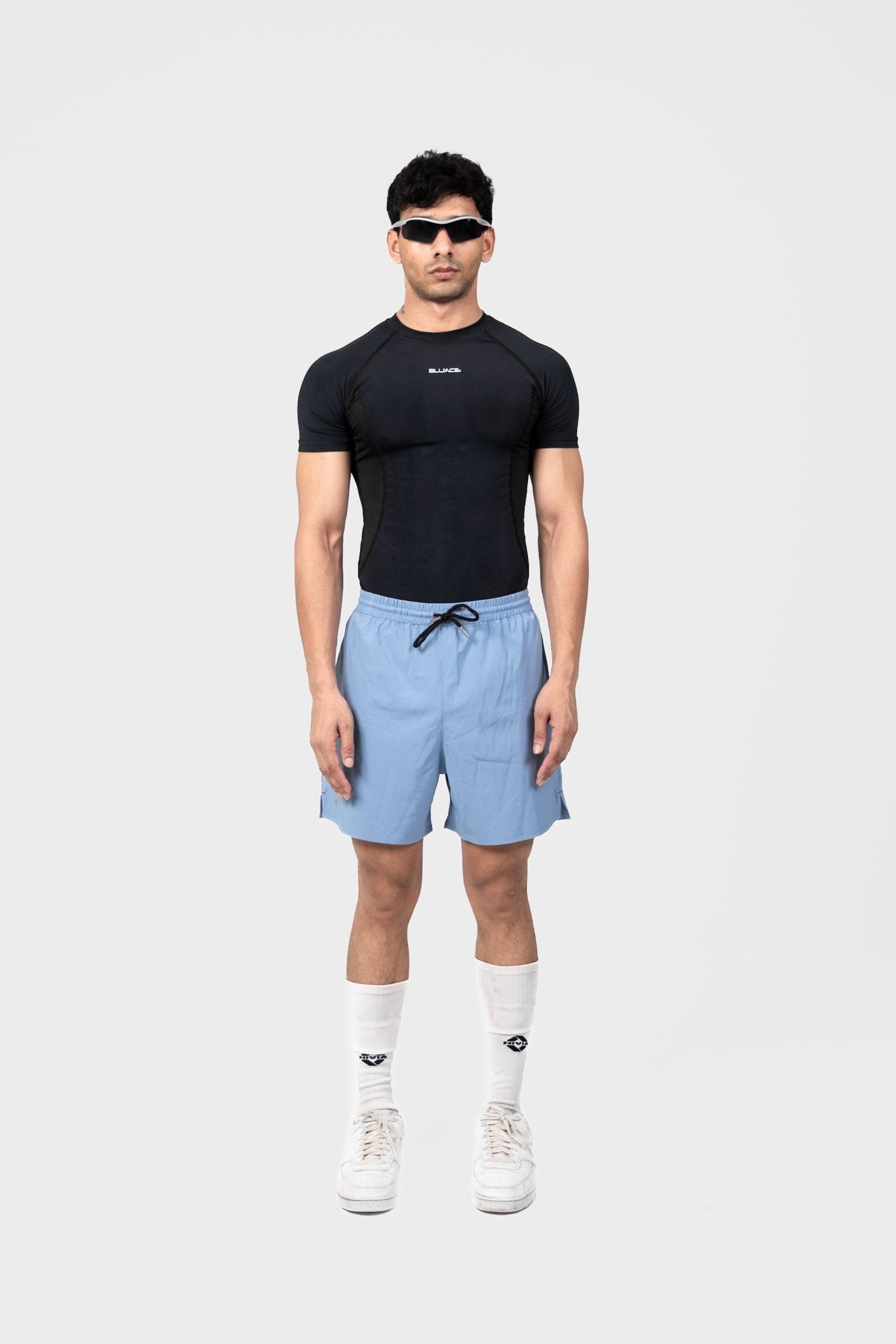 AIR - LITE Running Shorts - Ice Blue - Bluace.in