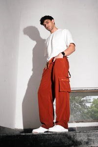 ALL MOTION Cargo Pants – Sundown Rust - Bluace.in