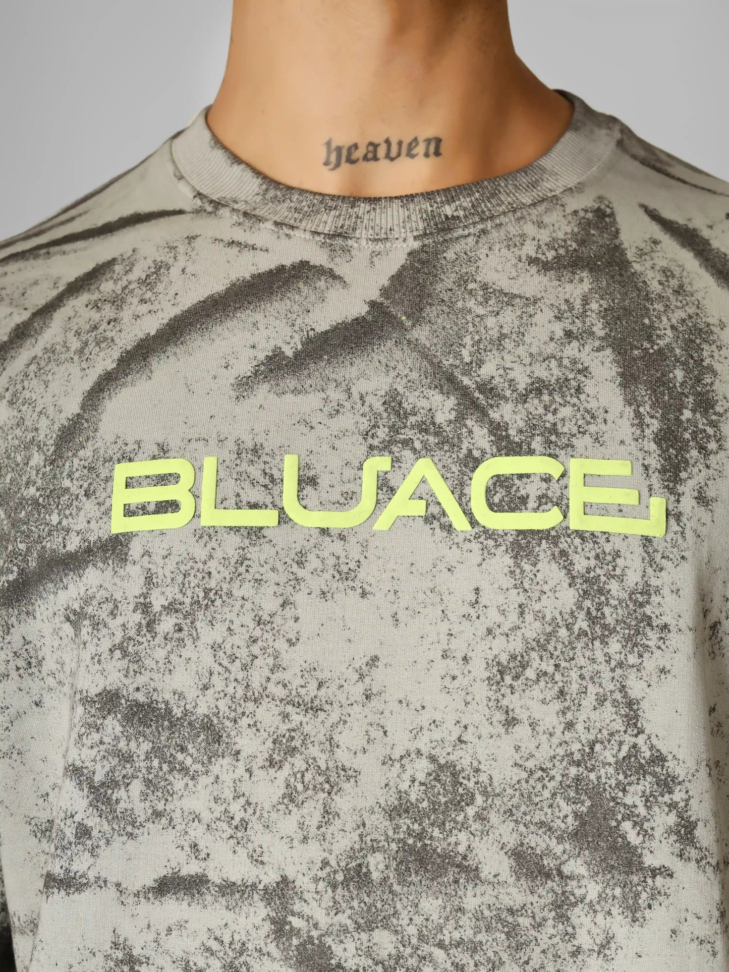 BURNT ASH Oversized T-Shirt - Bluace.in