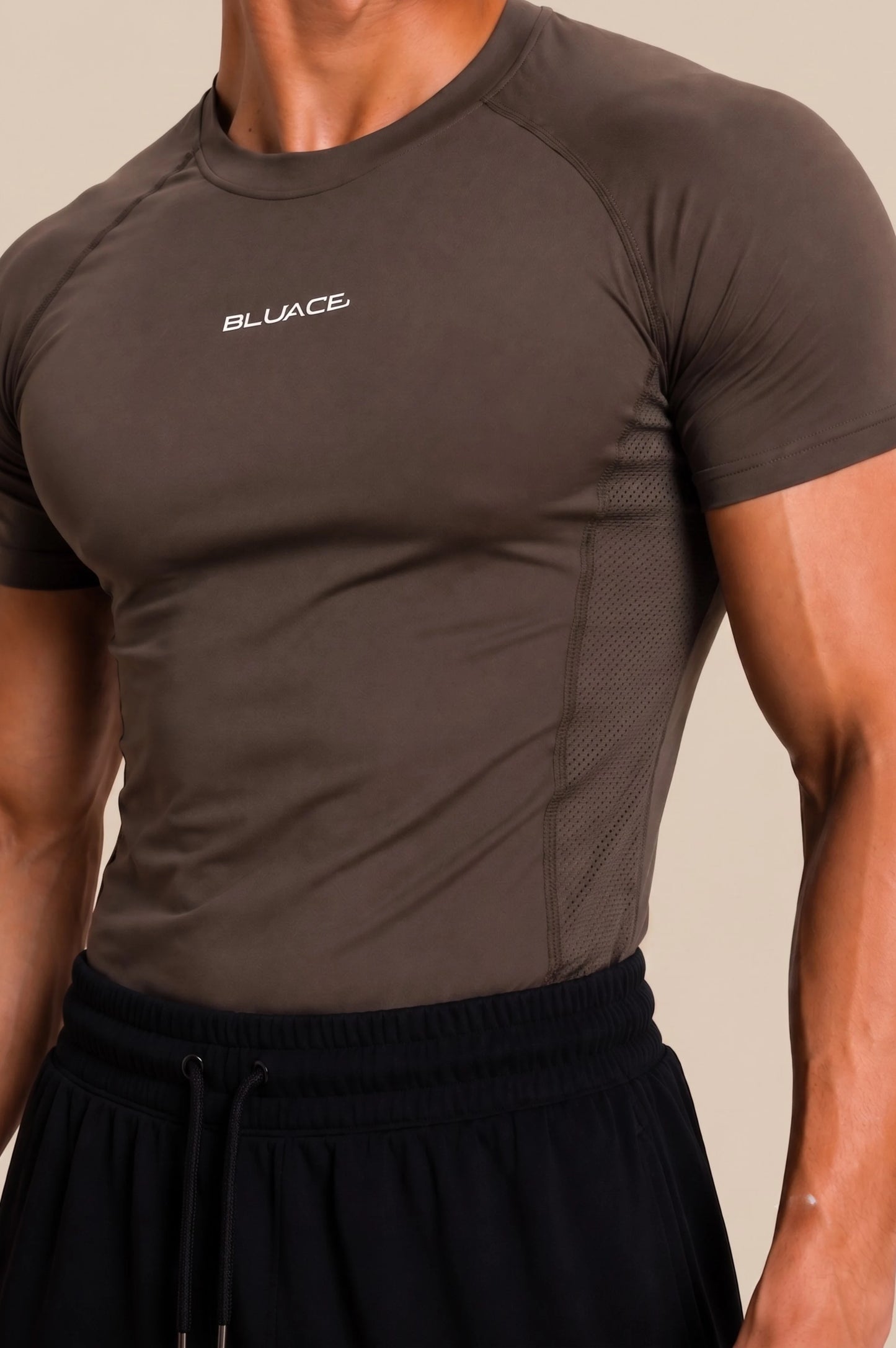Hyperskin Compression Tee - Cocoa Brown