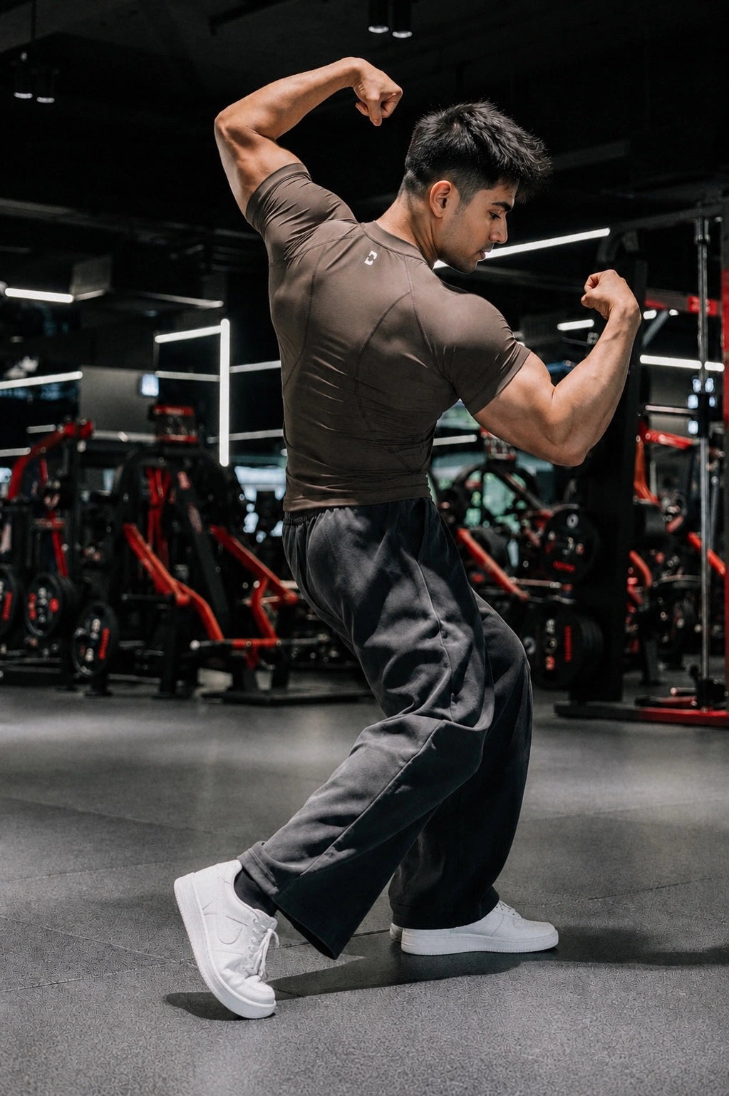 Hyperskin Compression Tee - Cocoa Brown