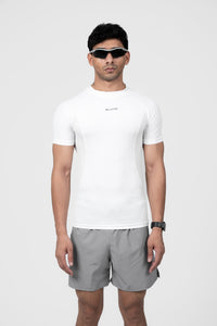 THE HYPERSKIN Compression Tee - White - Bluace.in